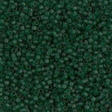 Miyuki delica beads 15/0 - Matted transparent emerald DBS-767